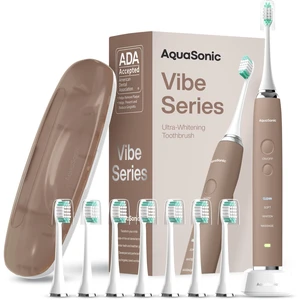 Vibe Luxe Special Edition Ultra-Whitening Toothbrush - Espresso | ADA Accepted, 8 brush heads & travel case, 40,000 VPM motor, wireless charging, 4 modes w/ smart timer Vibe Luxe Special Edition Ultra-Whitening Toothbrush - Espresso | ADA Accepted, 8 brush heads & travel case, 40,000 VPM motor, wireless charging, 4 modes w/ smart timer