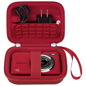 Carrying Case for Digital Camera 4K/8K Portable Small Compact Camera | Camera Hard Bag, with Mesh Pocket Wrist Strap, for Vlogging Travel Protective Storage, Compatible With Most Compact Camera Carrying Case for Digital Camera 4K/8K Portable Small Compact Camera | Camera Hard Bag, with Mesh Pocket Wrist Strap, for Vlogging Travel Protective Storage, Compatible With Most Compact Camera