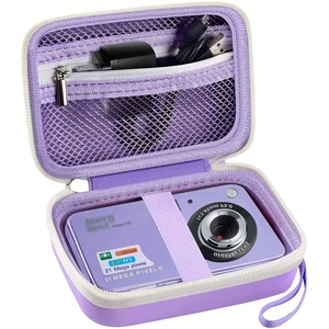 Hard Digital Camera Case for YISENCE 4K Underwater Camera, Purple | Hard EVA, Travel Storage for CAMKORY /for VAHOIALD /for Kodak Pixpro Camera, Accessory Mesh Pocket, Wrist Strap, Case Only Hard Digital Camera Case for YISENCE 4K Underwater Camera, Purple | Hard EVA, Travel Storage for CAMKORY /for VAHOIALD /for Kodak Pixpro Camera, Accessory Mesh Pocket, Wrist Strap, Case Only