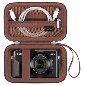 Case for Canon PowerShot G7X Mark III/ G7X Mark II Digital Camera | For SX740/ SX730 Digital Camera Bag, Mesh Pocket fits USB Cable, Batteries, Brown (Case Only) Case for Canon PowerShot G7X Mark III/ G7X Mark II Digital Camera | For SX740/ SX730 Digital Camera Bag, Mesh Pocket fits USB Cable, Batteries, Brown (Case Only)