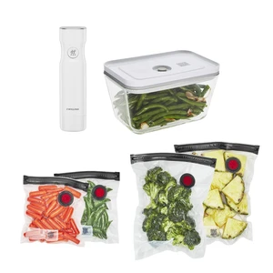 Fresh & Save Vacuum Sealer Marchine Starter Set, 6pc | Keeps meal prep fresh up to 5X longer. Airtight Sealing Reduces Food Waste, Ideal for Sous Vide, Meal Prep and Every Day Use. Fresh & Save Vacuum Sealer Marchine Starter Set, 6pc | Keeps meal prep fresh up to 5X longer. Airtight Sealing Reduces Food Waste, Ideal for Sous Vide, Meal Prep and Every Day Use.