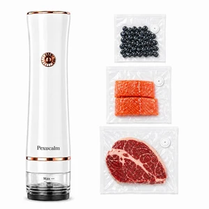 Portable Vacuum Sealer for Food with 30 Bags | Visible Liquid Catch; 30 Bags Included(S, M, L Size) ; 2000mAh Battery; Easy One-Hand Operation Portable Vacuum Sealer for Food with 30 Bags | Visible Liquid Catch; 30 Bags Included(S, M, L Size) ; 2000mAh Battery; Easy One-Hand Operation