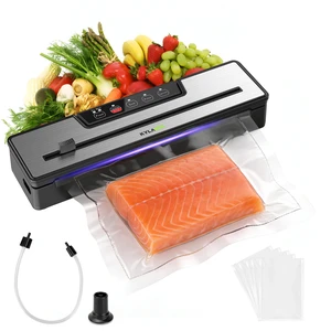 Food Vacuum Sealer Machine 80KPA Powerful Suction for Kitchen Storage | 6-in-1 Multifunctional, Dry & Moist Modes, Tube Accessories, Built-in Cutter, Large Seal Bags, Automatic One-Touch Vacuum Food Vacuum Sealer Machine 80KPA Powerful Suction for Kitchen Storage | 6-in-1 Multifunctional, Dry & Moist Modes, Tube Accessories, Built-in Cutter, Large Seal Bags, Automatic One-Touch Vacuum