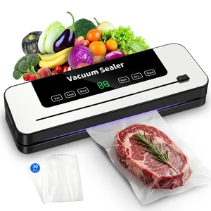 Vacuum Sealer Machine 75KPa | Food Sealer for Kitchen Storage & Meal Prep, 6-in-1 Dry/Moist Modes & Digital Timer, Built-in Cutter Vacuum Sealer Machine 75KPa | Food Sealer for Kitchen Storage & Meal Prep, 6-in-1 Dry/Moist Modes & Digital Timer, Built-in Cutter