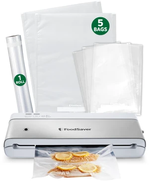 Compact Vacuum Sealer Machine with Airtight Bags and Roll - Ideal for Sous Vide and Airtight Food Storage, White Compact Vacuum Sealer Machine with Airtight Bags and Roll - Ideal for Sous Vide and Airtight Food Storage, White