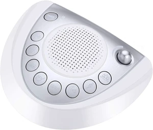 White Noise Machine, Battery Powered Sound Machine, Portable Sleep Machine with 24 Natural Soothing Sounds, Timer, USB Port, Headphone Jack for Baby, Kids, Adults, Travel, Office, Home (Silver) White Noise Machine, Battery Powered Sound Machine, Portable Sleep Machine with 24 Natural Soothing Sounds, Timer, USB Port, Headphone Jack for Baby, Kids, Adults, Travel, Office, Home (Silver)