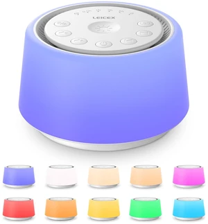 White Noise Sound Machine | Sound Machine for Baby Rechargeable | 30 Soothing Sounds | 10 Colors Night Light | White Noise Machine for Sleep Baby Adults Portable Sound Machine for Home Travel White Noise Sound Machine | Sound Machine for Baby Rechargeable | 30 Soothing Sounds | 10 Colors Night Light | White Noise Machine for Sleep Baby Adults Portable Sound Machine for Home Travel