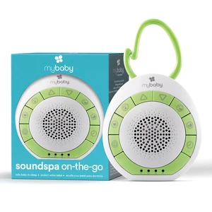 MyBaby Sound Machine, White Noise for Baby, Travel, Nursery and On The Go | 4 Soothing Sounds, Integrated Clip, Small and Lightweight, Great for Registry Gift MyBaby Sound Machine, White Noise for Baby, Travel, Nursery and On The Go | 4 Soothing Sounds, Integrated Clip, Small and Lightweight, Great for Registry Gift