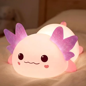 Huggwaii Squishy Axolotl Night Light for Kids, BPA-Free | Mom's Choice Awards, 30 Min Timer, 3 Levels Dimmable, 4 White Noise Sounds, Rechargable, Soft Silicone, Gift for Girls Huggwaii Squishy Axolotl Night Light for Kids, BPA-Free | Mom's Choice Awards, 30 Min Timer, 3 Levels Dimmable, 4 White Noise Sounds, Rechargable, Soft Silicone, Gift for Girls