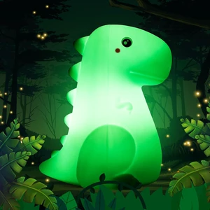 LED Dinosaur Night Light for Kids, Touch Sensor Silicone 7 Colors | Room Decor for Boys Girls, Rechargeable Nursery Baby Nightlight Dinosaurs Lamp, Cute Bedside Lamp Funny Gifts LED Dinosaur Night Light for Kids, Touch Sensor Silicone 7 Colors | Room Decor for Boys Girls, Rechargeable Nursery Baby Nightlight Dinosaurs Lamp, Cute Bedside Lamp Funny Gifts