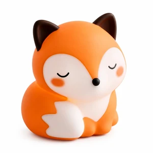 Fox Night Light Silicone Squishy Animal Lamp with 30 Min Auto Timer | 3 Level Dimmable Bedside Nightlight with Tap Control Office Desk Ambient Lamp Unique White Elephant Gifts Fox Night Light Silicone Squishy Animal Lamp with 30 Min Auto Timer | 3 Level Dimmable Bedside Nightlight with Tap Control Office Desk Ambient Lamp Unique White Elephant Gifts