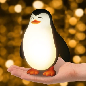 Cute Penguin Night Light for Kids, 3 Level Dimmable Nursery Lamp | Cute Silicone Squishy Lighted Penguin Tap Light, Rechargeable Bedside Touch Lamp for Toddler Baby Cute Penguin Night Light for Kids, 3 Level Dimmable Nursery Lamp | Cute Silicone Squishy Lighted Penguin Tap Light, Rechargeable Bedside Touch Lamp for Toddler Baby