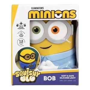 Minions Bob SquishyGlo Silicone Night Light, Officially Licensed Soft Touch Rechargeable Lamp with Auto-Off Timer for Bedrooms & Home, Kids & Adults Minions Bob SquishyGlo Silicone Night Light, Officially Licensed Soft Touch Rechargeable Lamp with Auto-Off Timer for Bedrooms & Home, Kids & Adults