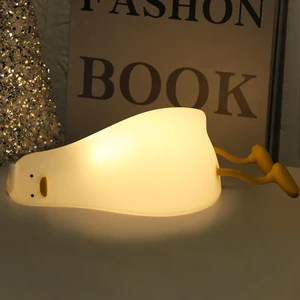 Silicone Night Light for Kids - Squishy Duck Lamp, 3-Level Dimmable & Rechargeable Baby Night Light for Breastfeeding & Nursery | Touch Control, Lying Flat Design, Toddler Safe (Ducky Lay Light) Silicone Night Light for Kids - Squishy Duck Lamp, 3-Level Dimmable & Rechargeable Baby Night Light for Breastfeeding & Nursery | Touch Control, Lying Flat Design, Toddler Safe (Ducky Lay Light)