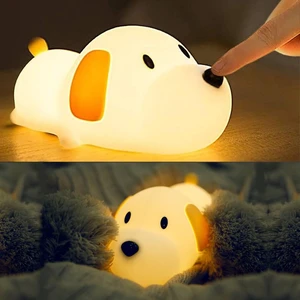 Led Cute Dog Night Light, Dimmable Nursery Puppy Kawaii Lamps, Super Squishy Silicone USB Rechargeable Touch Control Night Lamp for Kids Adults Led Cute Dog Night Light, Dimmable Nursery Puppy Kawaii Lamps, Super Squishy Silicone USB Rechargeable Touch Control Night Lamp for Kids Adults