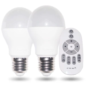 Smart Led Light-Bulb Dimmable with Remote-Control E27 9W Light Bulbs Adjustable Color Temperature (Warm/Cool) and Brightness, 2 Pack (2 Bulbs + 1 Remote) Smart Led Light-Bulb Dimmable with Remote-Control E27 9W Light Bulbs Adjustable Color Temperature (Warm/Cool) and Brightness, 2 Pack (2 Bulbs + 1 Remote)