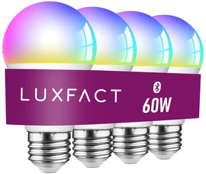 Alexa Light Bulbs, 90+CRI Bluetooth Smart Light Bulbs, A19 E26 Bulb, RGBCW Color Changing Light Bulb, No WiFi Required, No Third-Party App Required, Schedule, 9W 800LM 60W Equivalent, 4 Pack Alexa Light Bulbs, 90+CRI Bluetooth Smart Light Bulbs, A19 E26 Bulb, RGBCW Color Changing Light Bulb, No WiFi Required, No Third-Party App Required, Schedule, 9W 800LM 60W Equivalent, 4 Pack