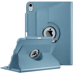 Rotating Case for iPad Air 11-inch & iPad Air 5th/4th Gen 10.9 inch | 360° Swivel Stand, Portrait & Landscape Viewing, Shockproof Cover with Pencil Holder, Auto Wake/Sleep, Slate Blue Rotating Case for iPad Air 11-inch & iPad Air 5th/4th Gen 10.9 inch | 360° Swivel Stand, Portrait & Landscape Viewing, Shockproof Cover with Pencil Holder, Auto Wake/Sleep, Slate Blue