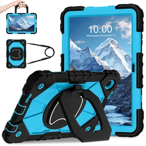 Case for T-Mobile Revvl Tab 2 10.1 inch Shockproof Cover 2025 | Heavy Duty Drop-proof Rugged, Full Body Protective, 360 Rotating Stand, Shoulder Strap, Black Blue Case for T-Mobile Revvl Tab 2 10.1 inch Shockproof Cover 2025 | Heavy Duty Drop-proof Rugged, Full Body Protective, 360 Rotating Stand, Shoulder Strap, Black Blue