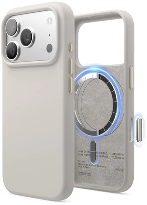 Premium Magnetic Silicone Case for iPhone 17 Pro Stone | Compatible with MagSafe, Liquid Silicone Material, Protection, Shockproof, Slim Phone (Stone) Premium Magnetic Silicone Case for iPhone 17 Pro Stone | Compatible with MagSafe, Liquid Silicone Material, Protection, Shockproof, Slim Phone (Stone)