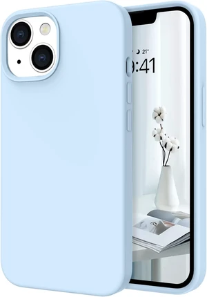Compatible with iPhone 14 Case, Liquid Silicone Soft Gel Rubber iPhone 14 Phone Case Slim Thin Phone Case with Microfiber Lining Protective Phone Cases Cover for Men Women, Light Blue Compatible with iPhone 14 Case, Liquid Silicone Soft Gel Rubber iPhone 14 Phone Case Slim Thin Phone Case with Microfiber Lining Protective Phone Cases Cover for Men Women, Light Blue