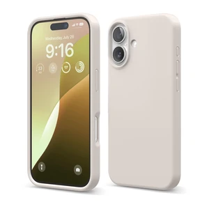 Premium Liquid Silicone Case for iPhone 16 Stone | Full Body Protection, Shockproof, Slim Phone Case, Anti-Scratch Soft Microfiber Lining (Stone) Premium Liquid Silicone Case for iPhone 16 Stone | Full Body Protection, Shockproof, Slim Phone Case, Anti-Scratch Soft Microfiber Lining (Stone)