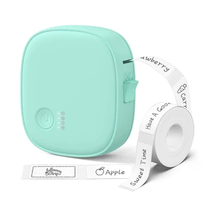 Mini Label Maker Machine with Tape AH-P05, Portable Bluetooth Mini Label Printer, Wireless Thermal Label Maker, Waterproof & Rechargeable, Built-in Cutter, for Home, Office, Kitchen Green Mini Label Maker Machine with Tape AH-P05, Portable Bluetooth Mini Label Printer, Wireless Thermal Label Maker, Waterproof & Rechargeable, Built-in Cutter, for Home, Office, Kitchen Green