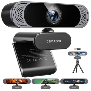 4K Webcam Ultra HD 1/2.55'' Sony Sensor Autofocus Webcam, 80° FOV (Black) 4K Webcam Ultra HD 1/2.55'' Sony Sensor Autofocus Webcam, 80° FOV (Black)