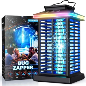 Bug Zapper Outdoor, Mosquito Zapper 3 in 1 Rechargeable Bug Zapper Outdoor with 5000mAh Battery & LED Night Light, 4000V Electric Fly Zapper for Outside,Patio,Backyard,Garden Black 03 Bug Zapper Outdoor, Mosquito Zapper 3 in 1 Rechargeable Bug Zapper Outdoor with 5000mAh Battery & LED Night Light, 4000V Electric Fly Zapper for Outside,Patio,Backyard,Garden Black 03