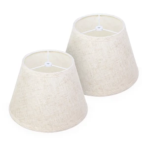 Beige Empire Lamp Shades Set of 2, 5.9" × 9.8" × 6.7" Natural Linen Lampshades for Table Lamps, Small Spider Fitter Replacement Lamp Shades, No Assembly Required Beige Empire Lamp Shades Set of 2, 5.9" × 9.8" × 6.7" Natural Linen Lampshades for Table Lamps, Small Spider Fitter Replacement Lamp Shades, No Assembly Required