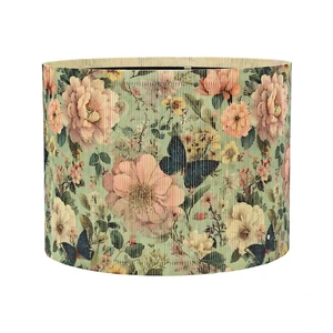 Rustic lamp shade Floral Butterfly Pink Pattern Art Deco 11.8x9Inch | Unique bamboo material,Elegant Ideal for Table and Floor Lamps,Effortless Installation Rustic lamp shade Floral Butterfly Pink Pattern Art Deco 11.8x9Inch | Unique bamboo material,Elegant Ideal for Table and Floor Lamps,Effortless Installation