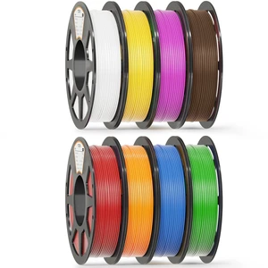 PLA 3D Printer Filament 1.75mm, 250g Starter Color Bundle, 8 Rolls | Beginner-Friendly Multicolor PLA+ Bundle, Compatible with Most FDM 3D Printers, Bambu Lab, FlashForge, Prusa & Toybox PLA 3D Printer Filament 1.75mm, 250g Starter Color Bundle, 8 Rolls | Beginner-Friendly Multicolor PLA+ Bundle, Compatible with Most FDM 3D Printers, Bambu Lab, FlashForge, Prusa & Toybox