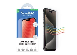 Anti Blue Light Tempered Glass Screen Protector of iPhone 15 Pro Max (6.7") Blocks Blue Light, Prevents Eye Strain & Helps You Sleep Better, 9H Hardness & Case Friendly Anti Blue Light Tempered Glass Screen Protector of iPhone 15 Pro Max (6.7") Blocks Blue Light, Prevents Eye Strain & Helps You Sleep Better, 9H Hardness & Case Friendly