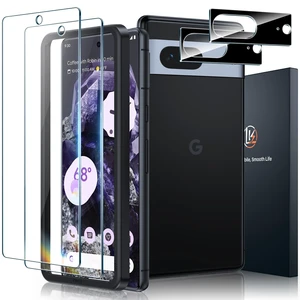 2 Pack for Google Pixel 8 Screen Protector, 2 Pack Camera Lens Protector | HD Ultra-thin, 9H Hardness Tempered Glass CellPhone Screen Protector for Pixel 8 Fingerprint Compatible, Laptop 2 Pack for Google Pixel 8 Screen Protector, 2 Pack Camera Lens Protector | HD Ultra-thin, 9H Hardness Tempered Glass CellPhone Screen Protector for Pixel 8 Fingerprint Compatible, Laptop