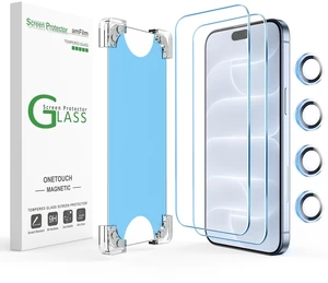 Magnetic OneTouch for iPhone 18 Pro Screen Protector 6.3'' | Reusable, Eco Friendly, 30s Auto-Alignment Tempered Glass, Shatterproof, HD Clear, Camera Lens Protector 2+4 Pack(18P-6.3'') Magnetic OneTouch for iPhone 18 Pro Screen Protector 6.3'' | Reusable, Eco Friendly, 30s Auto-Alignment Tempered Glass, Shatterproof, HD Clear, Camera Lens Protector 2+4 Pack(18P-6.3'')