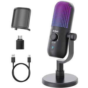 USB Computer Microphone for PC Gaming,RGB Cardioid Desktop Mic | Plug&Play USB Cardioid Desktop Mic, RGB,Mute, Noise cancel for Gaming/Streaming/Podcasts/Twitch/YouTube/PC/Laptop Recording USB Computer Microphone for PC Gaming,RGB Cardioid Desktop Mic | Plug&Play USB Cardioid Desktop Mic, RGB,Mute, Noise cancel for Gaming/Streaming/Podcasts/Twitch/YouTube/PC/Laptop Recording