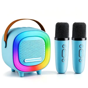 Kids Karaoke Machine Toy Ages 3-12, Mini 2 Wireless Mics Bluetooth Speaker | LED Party Lights, Voice Changer, Duets, BT 5.3, Rechargeable Portable, Christmas Birthday Gifts for Toddler Boys & Girls Kids Karaoke Machine Toy Ages 3-12, Mini 2 Wireless Mics Bluetooth Speaker | LED Party Lights, Voice Changer, Duets, BT 5.3, Rechargeable Portable, Christmas Birthday Gifts for Toddler Boys & Girls