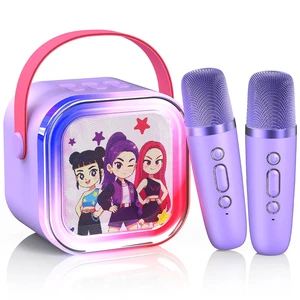 Mini Karaoke Machine for Kids Ages 3-12: Portable Bluetooth Speaker with 2 Wireless Microphone, LED Light Show for Kids 3 4 5 6 7 8 9 10 Year Old Girls Toys Birthday Gifts Toddler Mini Karaoke Machine for Kids Ages 3-12: Portable Bluetooth Speaker with 2 Wireless Microphone, LED Light Show for Kids 3 4 5 6 7 8 9 10 Year Old Girls Toys Birthday Gifts Toddler
