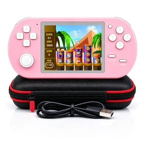 Handheld Game for Kids, 16-Bit - 3 Inch HD Screen 300-in-1 Retro Games - Portable Classic Video Game Player for Boys Girls, Include Protective Carrying Case (Pink) Handheld Game for Kids, 16-Bit - 3 Inch HD Screen 300-in-1 Retro Games - Portable Classic Video Game Player for Boys Girls, Include Protective Carrying Case (Pink)
