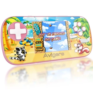 Handheld Game Console for Kids, Retro Gaming Console with 220 Preloaded Games, 3.5-Inch Color Screen, USB-C Rechargeable Portable Game System, Travel Toy Gift for Boys and Girls, Pink Handheld Game Console for Kids, Retro Gaming Console with 220 Preloaded Games, 3.5-Inch Color Screen, USB-C Rechargeable Portable Game System, Travel Toy Gift for Boys and Girls, Pink