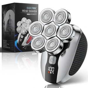 Head Shavers for Bald Men, Professional 5-in-1 Electric Head Shaver Grooming Kit, 7D Floating Wet & Dry Electric Razor for Bald Heads with LED Smart Display & Type-C Charging for Hair/Face/Beard Head Shavers for Bald Men, Professional 5-in-1 Electric Head Shaver Grooming Kit, 7D Floating Wet & Dry Electric Razor for Bald Heads with LED Smart Display & Type-C Charging for Hair/Face/Beard