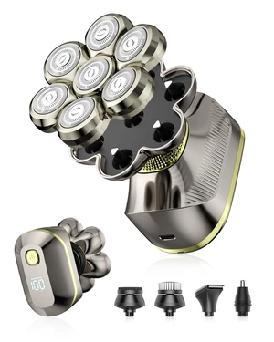 Head Shavers, IPX7 Washable, LED Daily-XSM Gold Head Shavers, IPX7 Washable, LED Daily-XSM Gold