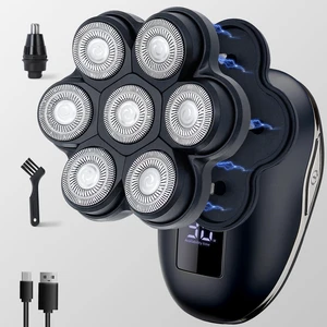 Electric Head Shavers for Bald Men, Head Razor for Men with Nose Hair Sideburns Trimmer, LED,Travle Lock Electric Head Shavers for Bald Men, Head Razor for Men with Nose Hair Sideburns Trimmer, LED,Travle Lock