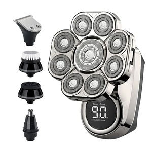 9D Head Shavers for Bald Men,New Upgraded 6-in-1 Electric Razor | with LED Display ,Waterproof Wet/Dry Grooming Kit,Cordless Rechargeable Shaver for Home and Travel 9D Head Shavers for Bald Men,New Upgraded 6-in-1 Electric Razor | with LED Display ,Waterproof Wet/Dry Grooming Kit,Cordless Rechargeable Shaver for Home and Travel
