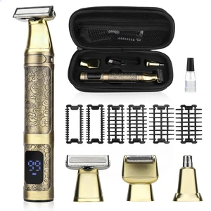 3 in 1 Body Trimmer & Groomer,Electric Beard Trimmer & Shaver Kit | IPX7 Waterproof,Hybrid Face and Body Grooming for Men, 6 Comb Attachments, LED Display,USB charging,Portable Travel Case,Gold 3 in 1 Body Trimmer & Groomer,Electric Beard Trimmer & Shaver Kit | IPX7 Waterproof,Hybrid Face and Body Grooming for Men, 6 Comb Attachments, LED Display,USB charging,Portable Travel Case,Gold