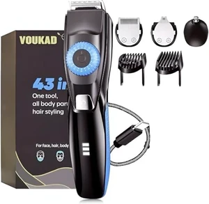 Beard Mustache Trimmer with 3 Attachments, 40 Adjustable Precisions, Waterproof, 240 Min Runtime - Personal Body Hair Trimmer for Men & Women Gift Choice Beard Mustache Trimmer with 3 Attachments, 40 Adjustable Precisions, Waterproof, 240 Min Runtime - Personal Body Hair Trimmer for Men & Women Gift Choice