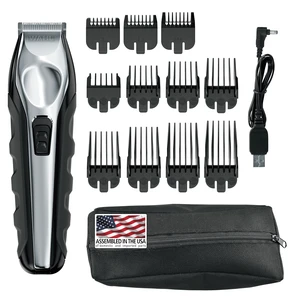 USA Lithium Ion Total Beard Trimmer for Men - Trim, Detail & Groom | Daily Beard Trimming, Detailing, And Shaping With 11 Guide Combs For Variety Of Trimming Lengths Model 9888 USA Lithium Ion Total Beard Trimmer for Men - Trim, Detail & Groom | Daily Beard Trimming, Detailing, And Shaping With 11 Guide Combs For Variety Of Trimming Lengths Model 9888