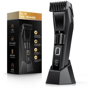 Men's Beard Trimmer-All-in-One Mustache Trimmer with 20 Length Adjustable, Stainless Steel T-Blade for Precision Facial Hair Trimming Cordless IPX7 Waterproof Wet/Dry Clipper,LED Display Men's Beard Trimmer-All-in-One Mustache Trimmer with 20 Length Adjustable, Stainless Steel T-Blade for Precision Facial Hair Trimming Cordless IPX7 Waterproof Wet/Dry Clipper,LED Display