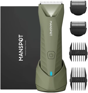Manscape Trimmer for Men Ball/Pubic/Groin, Electric Shaver for Men | Body Hair Grooming Kit, Replaceable Ceramic Blade, Waterproof for Wet/Dry Use, Standing Recharge Dock, 90 Minutes Shaving Manscape Trimmer for Men Ball/Pubic/Groin, Electric Shaver for Men | Body Hair Grooming Kit, Replaceable Ceramic Blade, Waterproof for Wet/Dry Use, Standing Recharge Dock, 90 Minutes Shaving