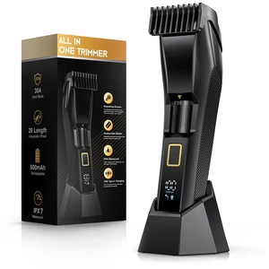 Men's Beard Trimmer-All-in-One Mustache Trimmer for Men with 20 Length Adjustable, Stainless Steel T-Blade for Precision Facial Hair Trimming Cordless IPX7 Waterproof Wet/Dry Clipper,LED Display Men's Beard Trimmer-All-in-One Mustache Trimmer for Men with 20 Length Adjustable, Stainless Steel T-Blade for Precision Facial Hair Trimming Cordless IPX7 Waterproof Wet/Dry Clipper,LED Display